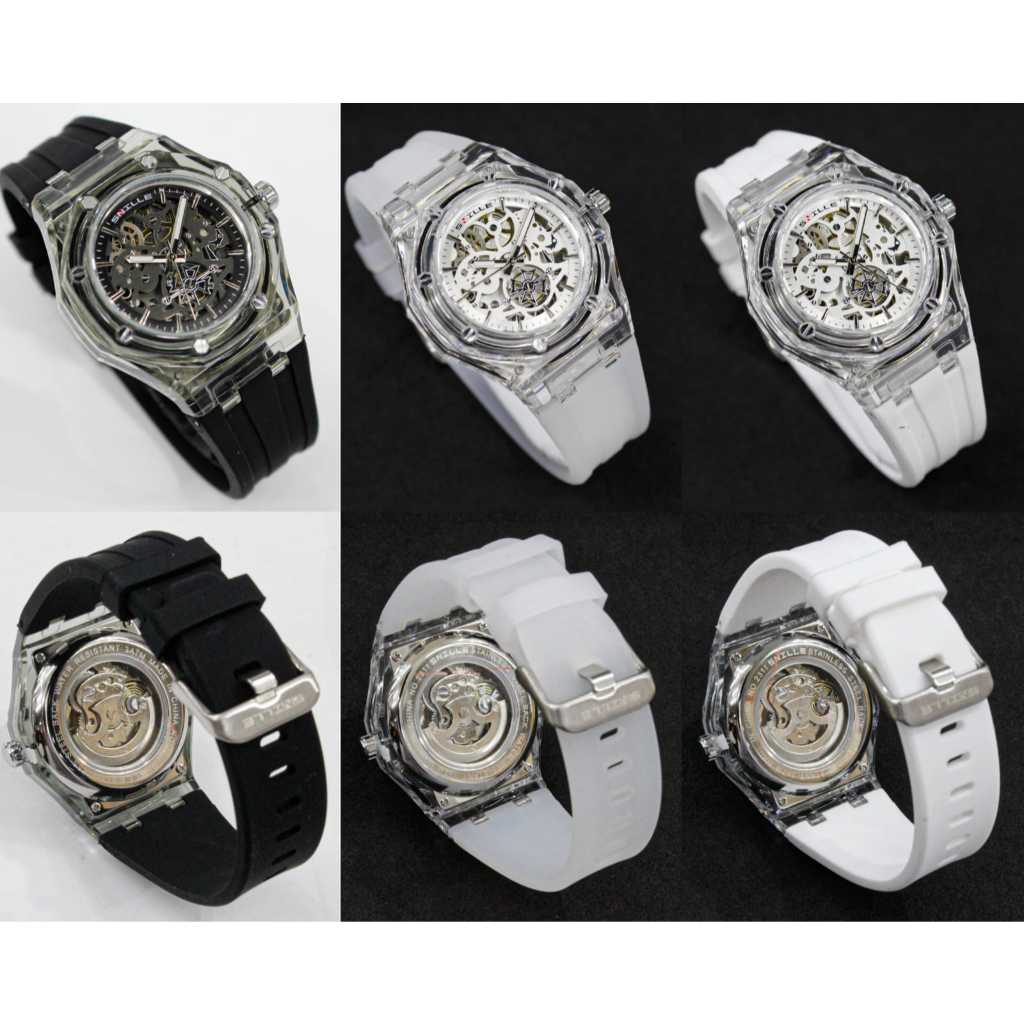 JAM TANGAN PRIA SNILLE  SKELETON ORIGINAL 2311/JAM TANGAN SNILLE 2311 TERBARU/