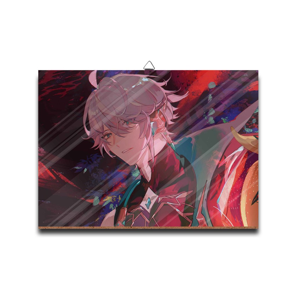 Poster dinding kayu	ALHAITAM RED	-	GENSHIN IMPACT	material MDF