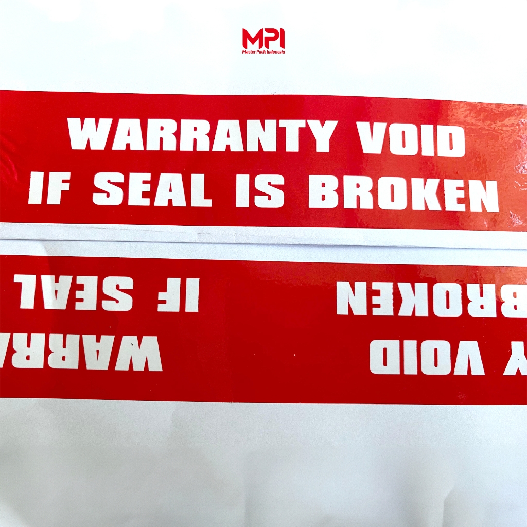 LAKBAN WARRANTY VOID IF SEAL IS BROKEN - LAKBAN SECURITY OPEN SEGEL VOID TAPE