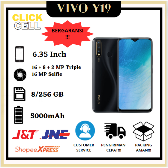 [PROMO 11.11] HP PROMO HP VIVO Y19 RAM  8/256 GARANSI 12 BULAN