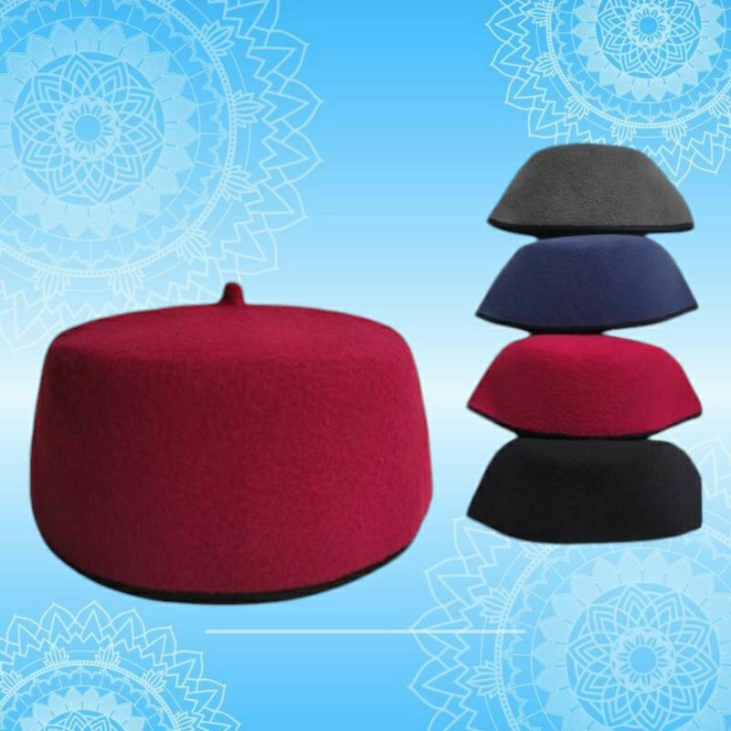 Peci Songkok Kopiah Pentol Fez Tarbuz Tarbus Maroko Peci Turky Turki