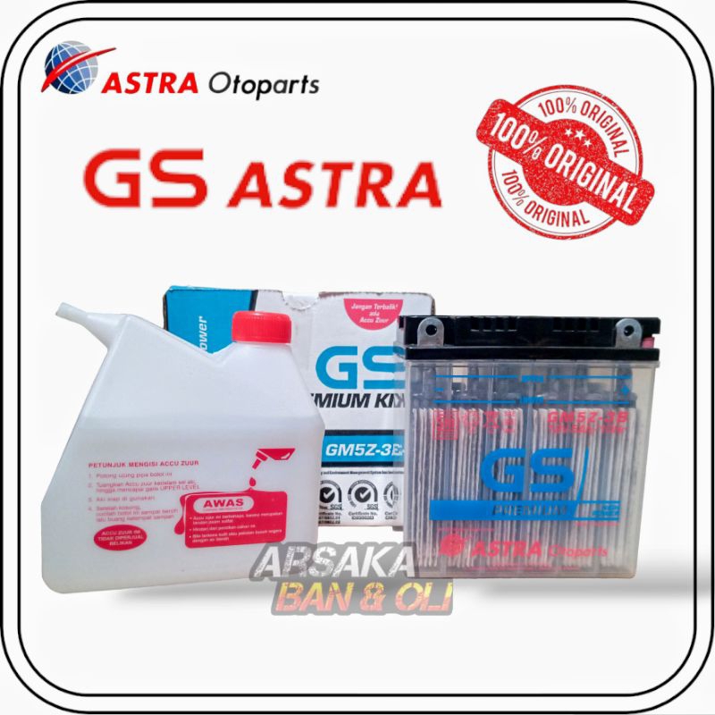 AKI GS GM5Z-3B aki basah original