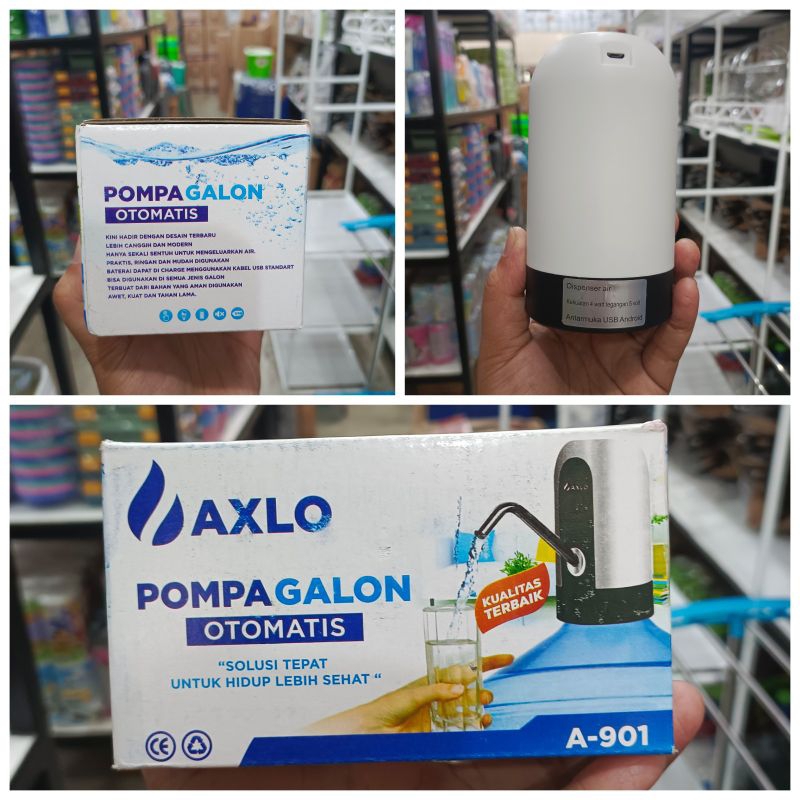 Pompa galon otomatis axlo 901/pompa galon elektrik waterpump otomatis/pompa air galon/pompa elektrik