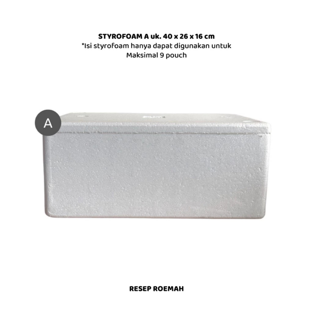 

RB Resep Roemah / Extra Safe Packing / Sterofoam Tebal + Free Ice Gel