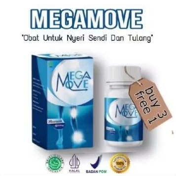 Mega Move Asli - MegaMove Original Nyeri Sendi & Tulang Lutut Ampuh BPOM