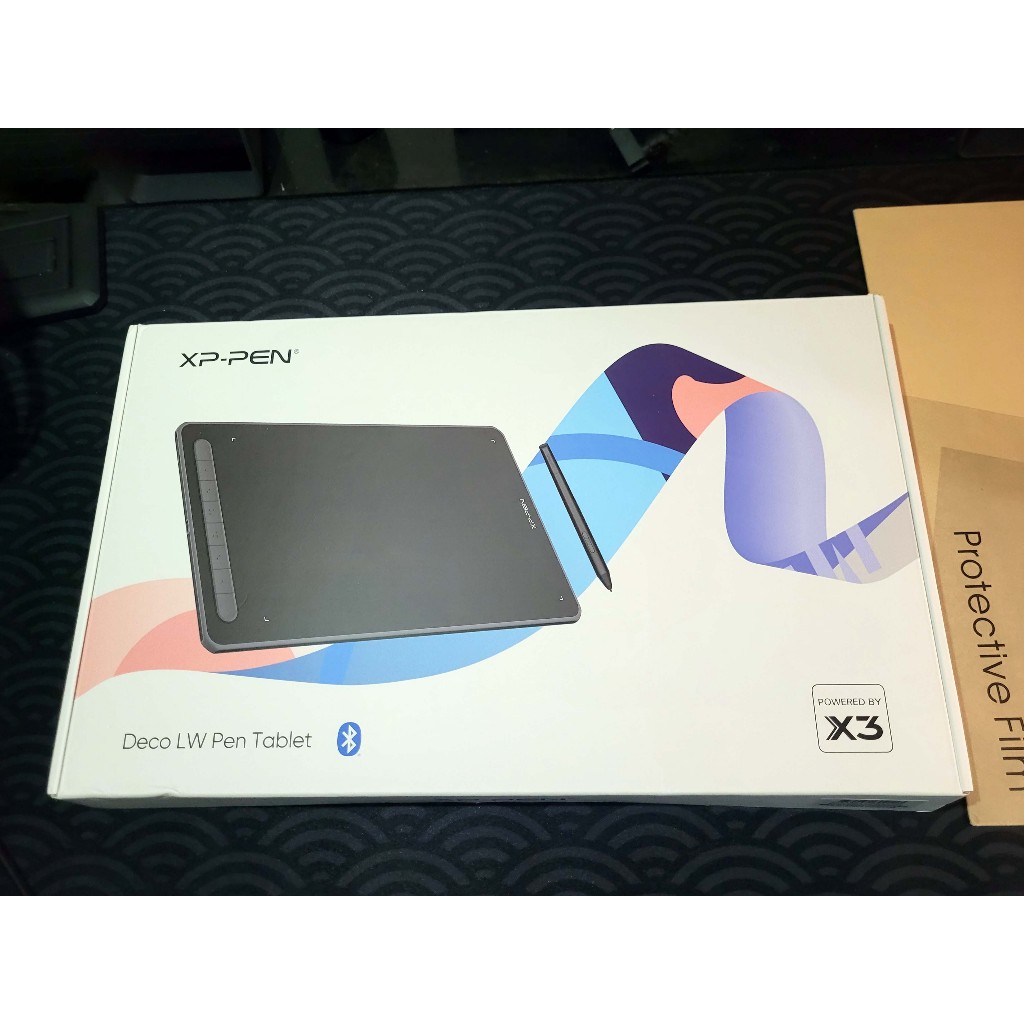 XP Pen XPPEN Deco LW Wireless Drawing Pen Tablet Second Mint Condition + Screen Protector