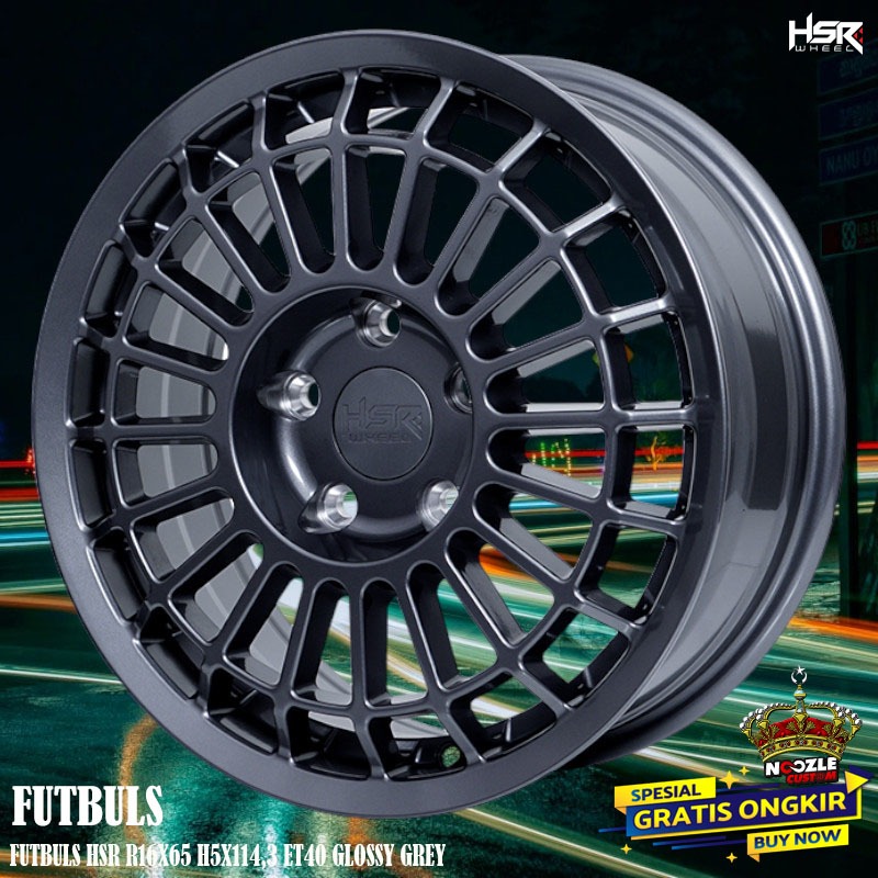 Velg Mobil Ring 16 Lubang 5 Terbaru HSR Type Futbuls Pelek Variasi R16 Baut 5 Terbaru Xpander Ertiga