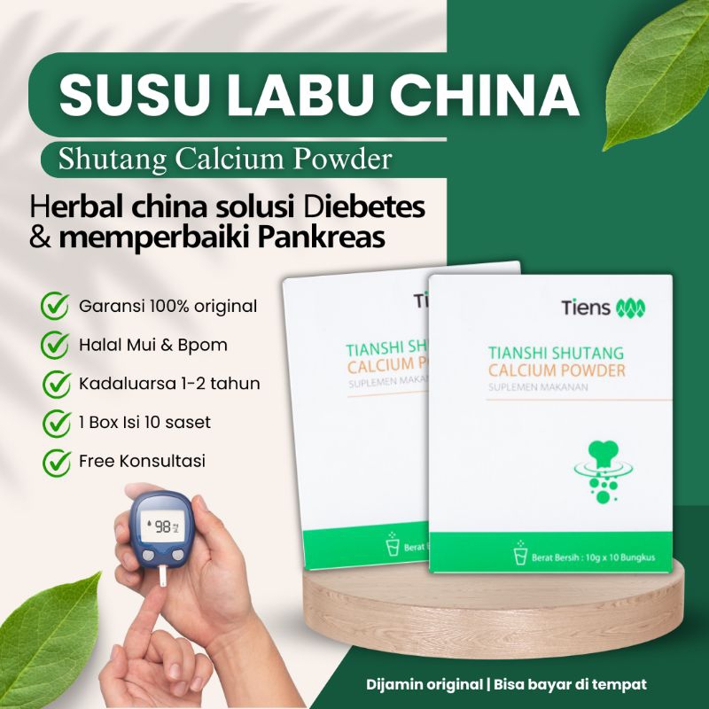 

OBAT CHINA DIABETES - Susu Labu Diabetes SHUTANG CALSIUM POWDER - Susu untuk Mengobati Diabetes