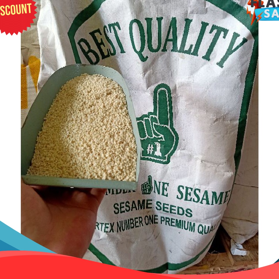 

MELEDAK PROMO Wijen Putih Import 25Gr 14kilogram Sesame Seeds Premium Quality Fresh