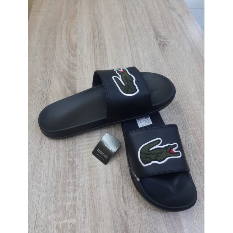 SANDAL LACOSTE LOGO BORDIR  PRIA/WANITA
