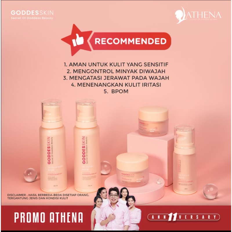 NEW ORIGINAL 100% GODDESSKIN ACNE SERIES ATHENA - DR RICHARD LEE