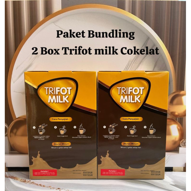 

PAKET BUNDLING 2 BOX TRIFOT MILK RASA COKLAT SUSU PENGGEMUK BADAN BPOM MENAMBAH NAFSU MAKAN