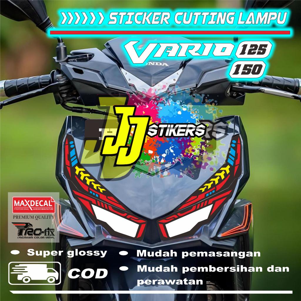 STICKER LAMPU DAN ALIS VARIO ESP 125,150 2015 SAMPAI 2017