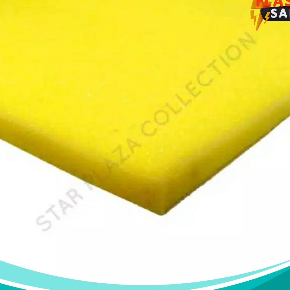 HEMAT BESARBESARAN Busa Lembaran 1x6x1 cm Royal Foam D26 Density 26 Kuning Yellow
