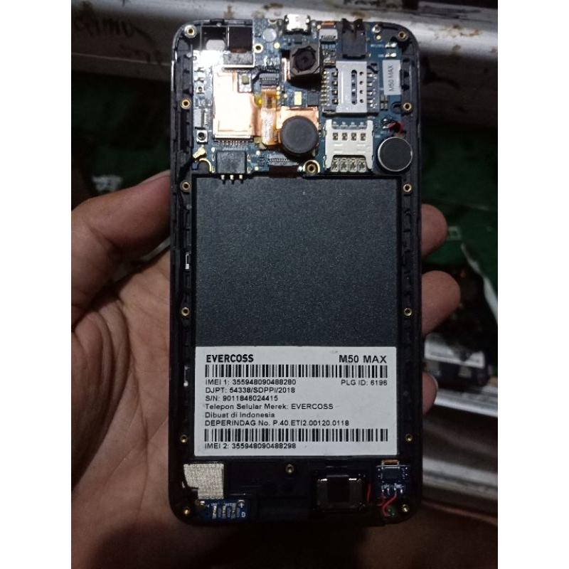 Mesin evercoss M50 max hidup