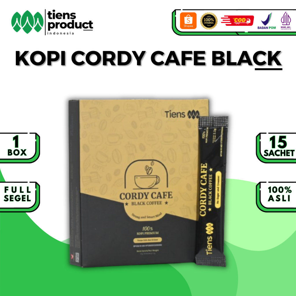 

TIENS Kopi Cordy Cafe Black Coffee | Kopi Kesehatan | Membantu Menjaga Stamina Dan Kebugaran