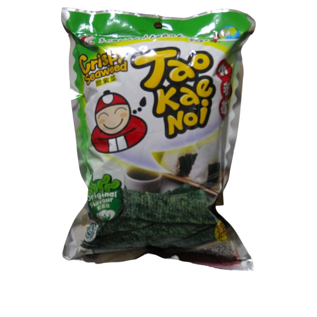 

Rumput Laut Seaweed Nori Snack Tao Kae Noi Rasa Original 32 Gram (Pack)