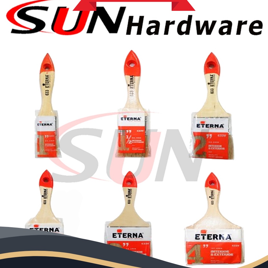 

PROMO KILAT Kuas Cat Eterna 633 1 1 12 2 2 12 3 4 Inch Koas Tembok Kayu Minyak Besi