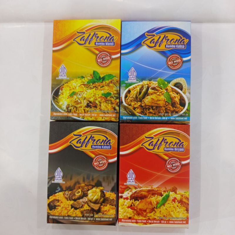 

Zaffrona bumbu Nasi Arab anti GAGAL