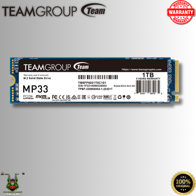 TEAM GROUP TEAM SSD MP33 NVME 2280 GEN3