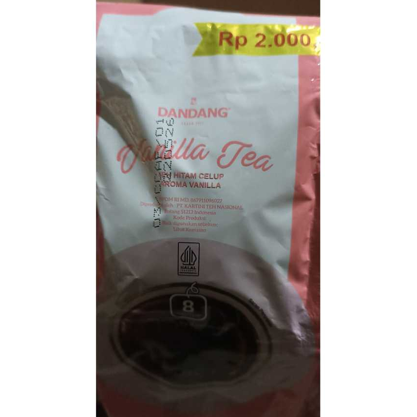 

Teh Dandang Vanilla Renceng isi 8 teabag [10 sachet]