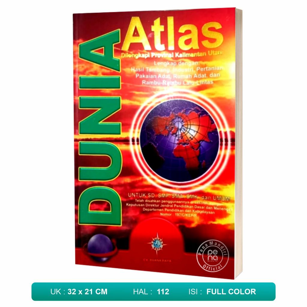 Atlas Dunia Ukuran Besar - Atlas Jumbo A4