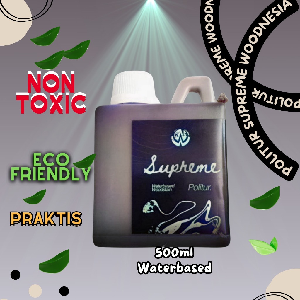 Woodnesia Supreme Politur  Kayu  Waterbased Cat Plitur Pengkilap Kayu  Anti Rayap dan Jamur