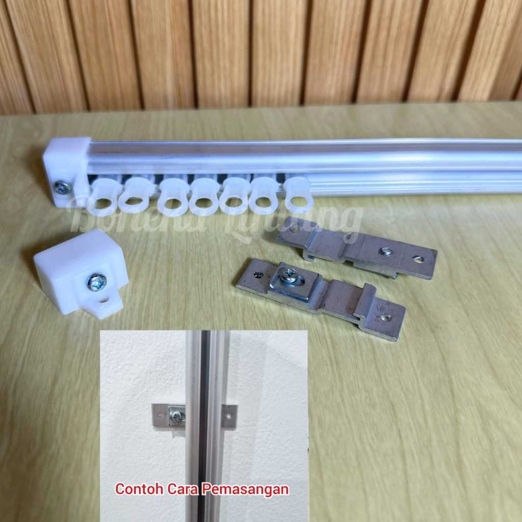 Ay00 Rel Gorden Plafond - Rel Hordeng Plafon Atas - Batang Gorden Nempel Plafon - Rel Alkan Plavon