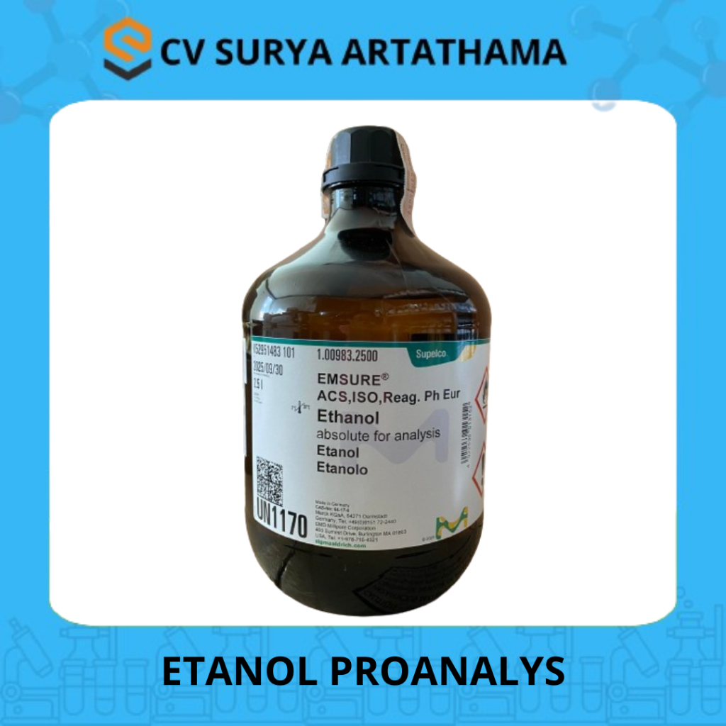 Ethanol Pro Analis Merck 2,5L | Alkohol Absolute | Etil Alkohol / Etanol merck