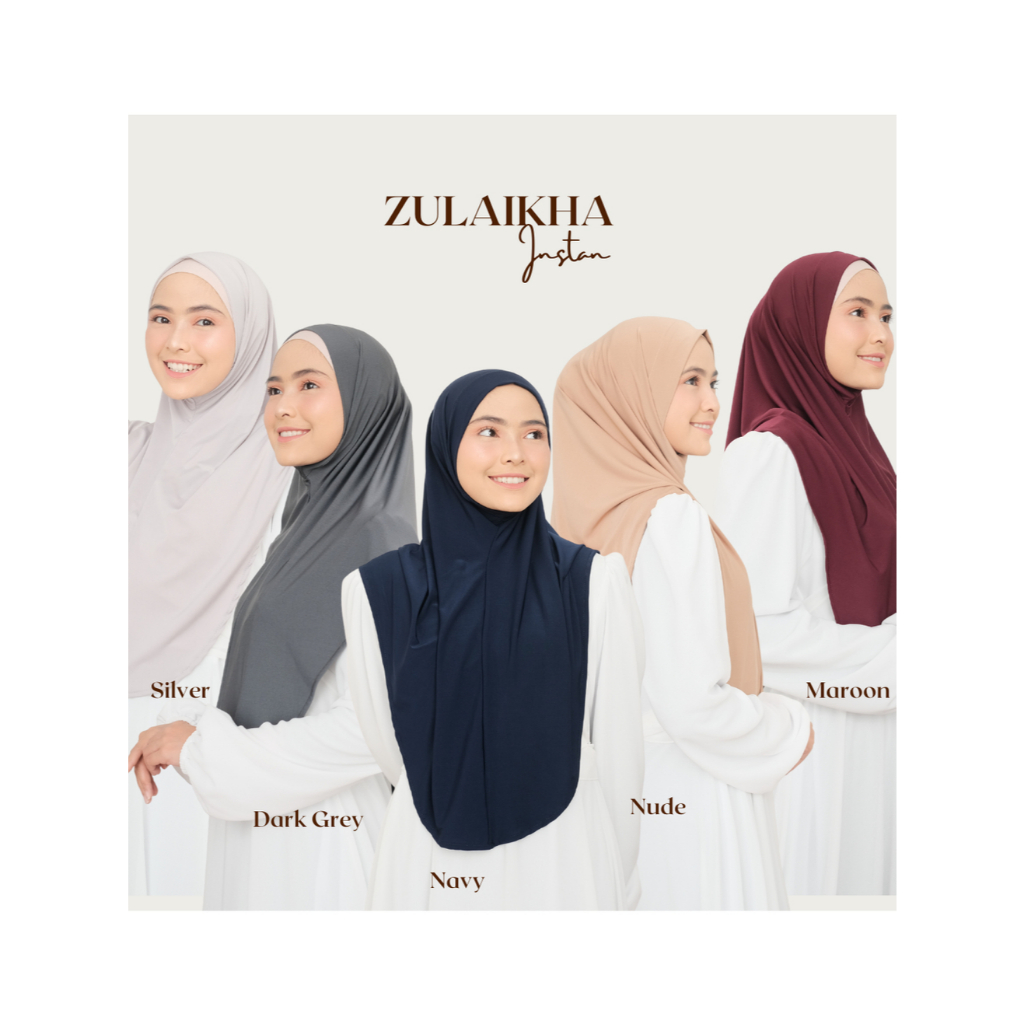 ZULAIKHA INSTANT || HIJAB INSTANT KERUDUNG INSTANT JILBAB INSTANT HIJAB SEGITIGA INSTANT