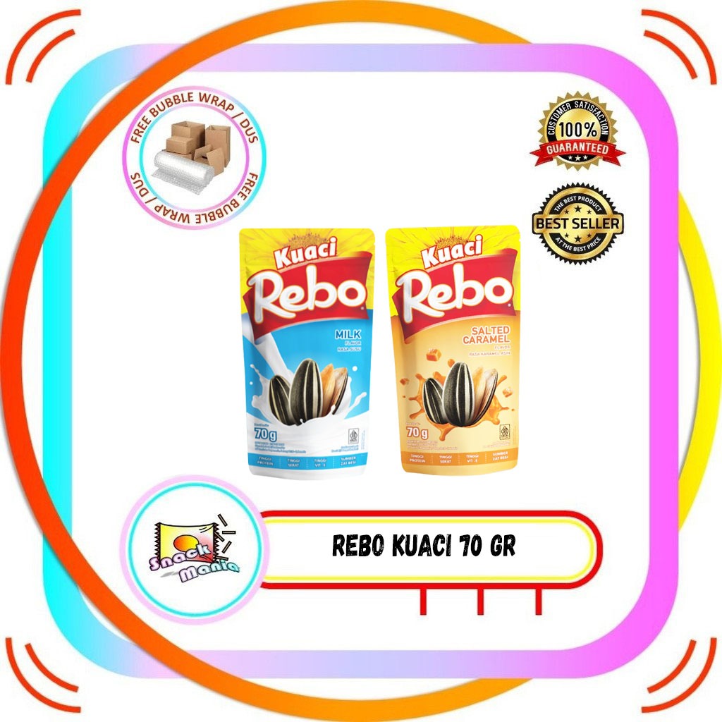 

Rebo Kuaci Milk | Salted Caramel 70 gr Sunflower Seeds