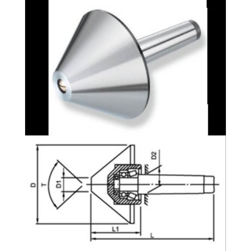 Bullnose Center MT5 x 5 Taiwan Bullnose MT5x5"