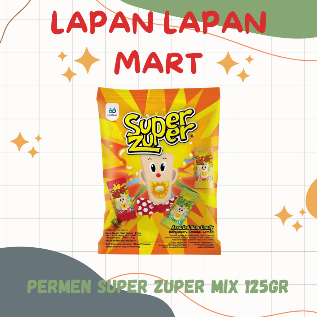 

Super Zuper Permen Mix 125gr