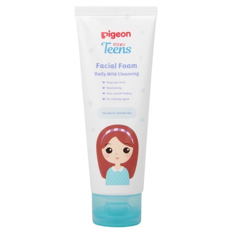 Pigeon Facial Foam Daily Mild Cleansing Pembersih Jerawat Wajah Anak Dan Remaja Alami