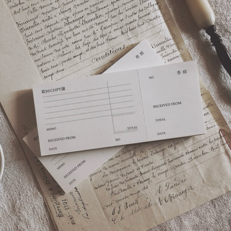 

Penny.fei Two Receipts Memo Pad