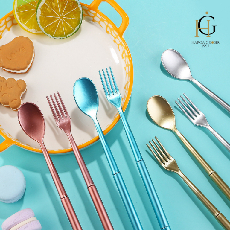 

Pulpen gel kristal sendok garpu 4pcs 8pcs 12pcs bolpen pena alat tulis kantor sekolah lucu imut souvernir COD