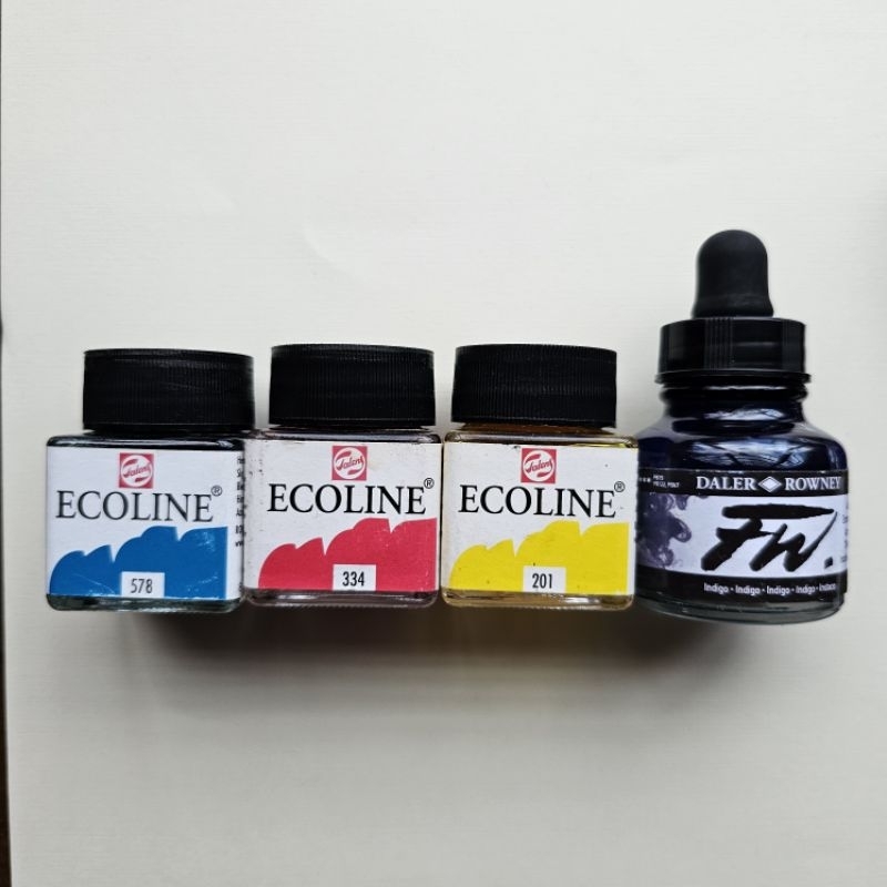 

Tinta Ecoline & Daler Rowney Preloved