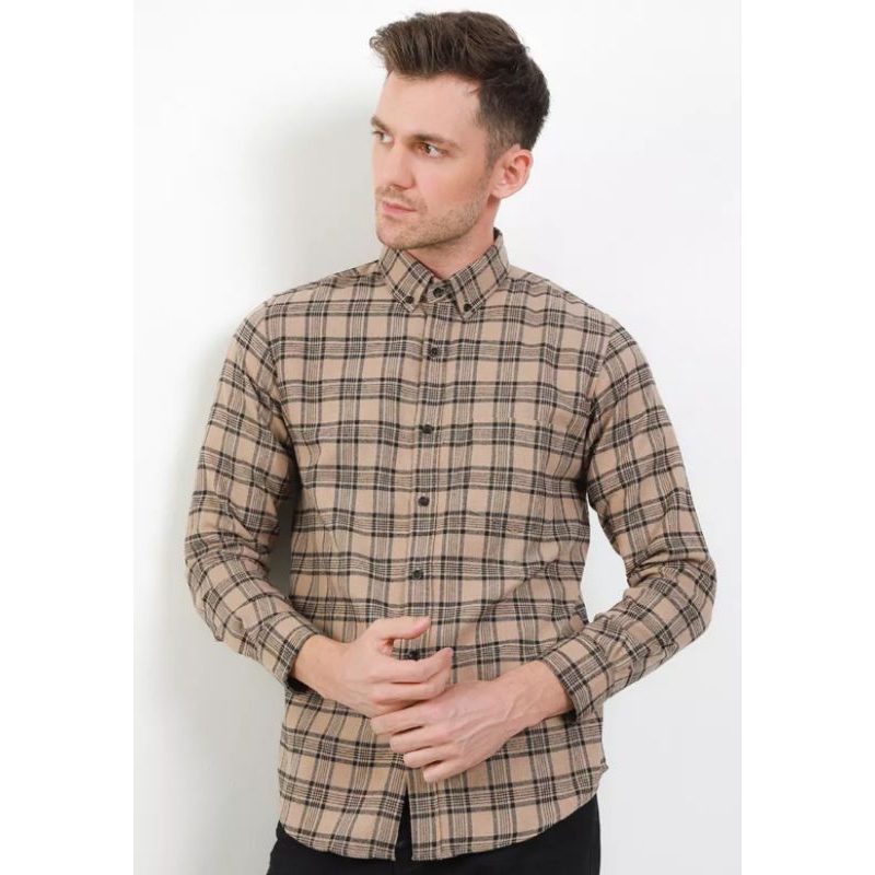 kemeja flanel tebal ORIGINAL / kemeja lengan panjang pria wanita / kemeja cardinal 3second ORIGINAL