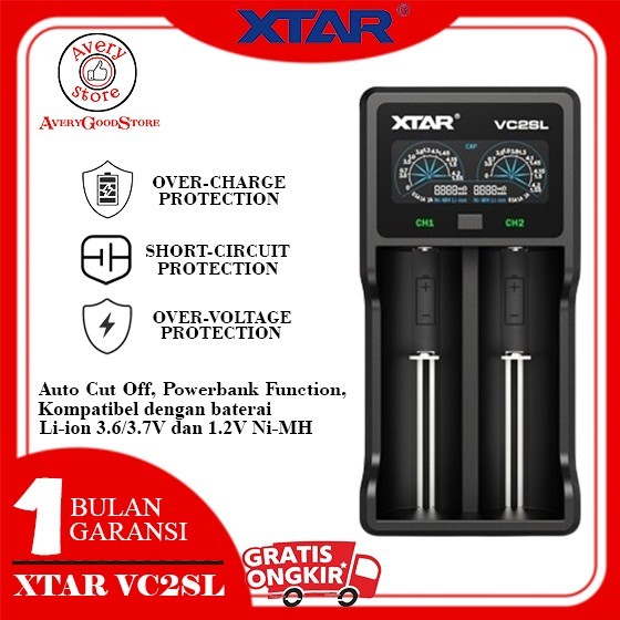 XTAR VC2SL CHARGER, POWER BANK FUNCTION USB TYPE C - VARIAN