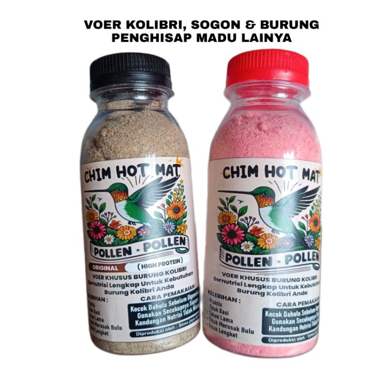 VOER KOLIBRI VOER SOGON PELET HALUS VOER BURUNG PENGHISAP MADU 100% LANGSUNG DOYAN