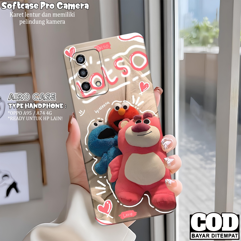 Softcase OPPO A95/ A74 4G Terbaru Case OPPO A95/ A74 4G Fashion Case KARTUN Casing OPPO A95/ A74 4G 