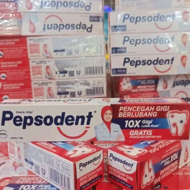 Pepsodent 75gr ukuran SEDANG Pasta gigi Sehat, bersih, murah