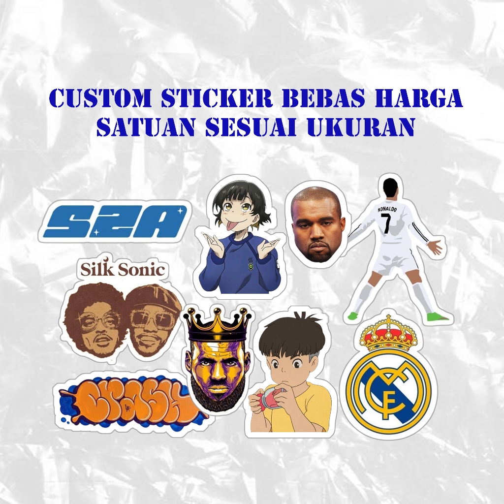 

STICKER CUSTOM BEBAS REQUEST | PHOTOPAPER | VINYL WATERPROOF