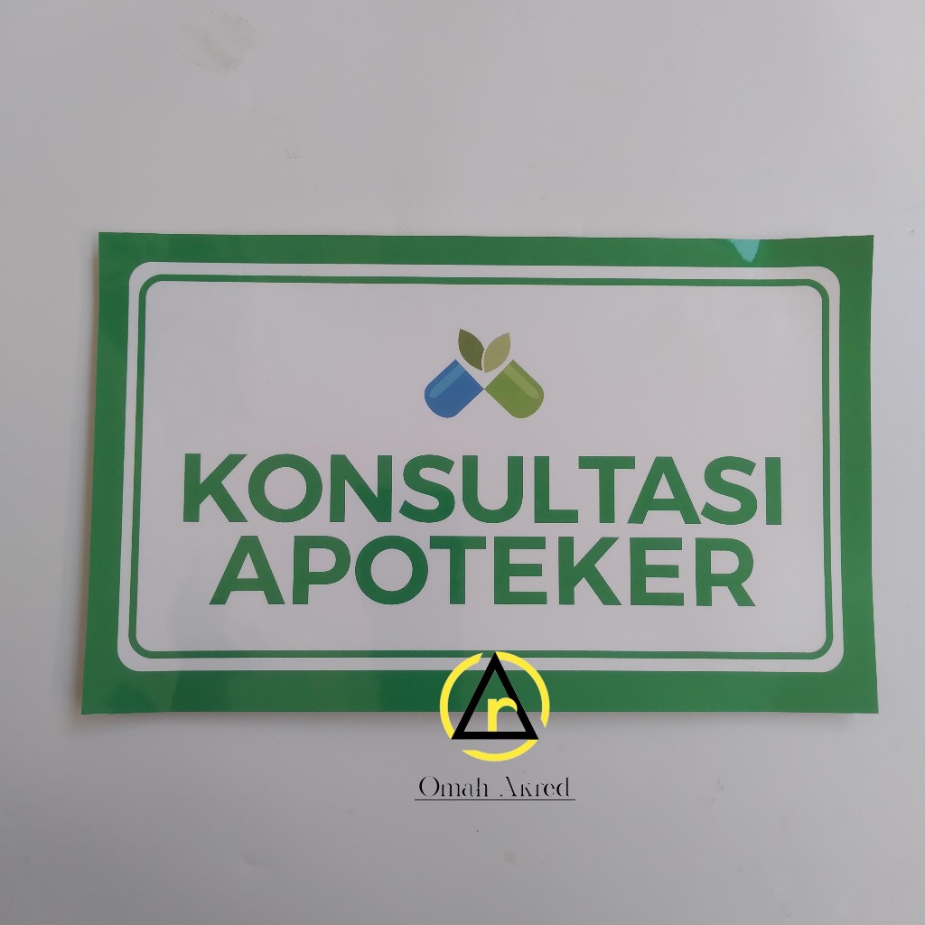 

Stiker Konsultasi Apoteker - Farmasi - Pharmacy - Apotek