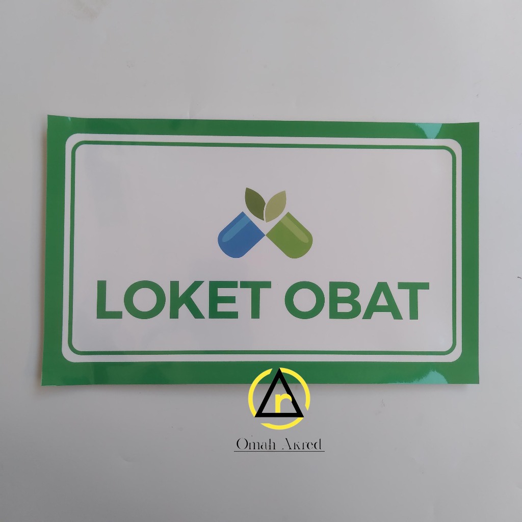 

Stiker Loket Obat - Farmasi - Pharmacy - Apotek