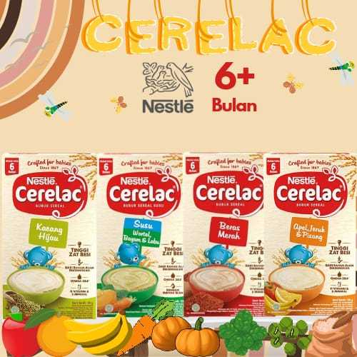 Nestle CERELAC BUBUR BAYI 120GR 6BULAN & TIM BAYI 100GR 8BULAN