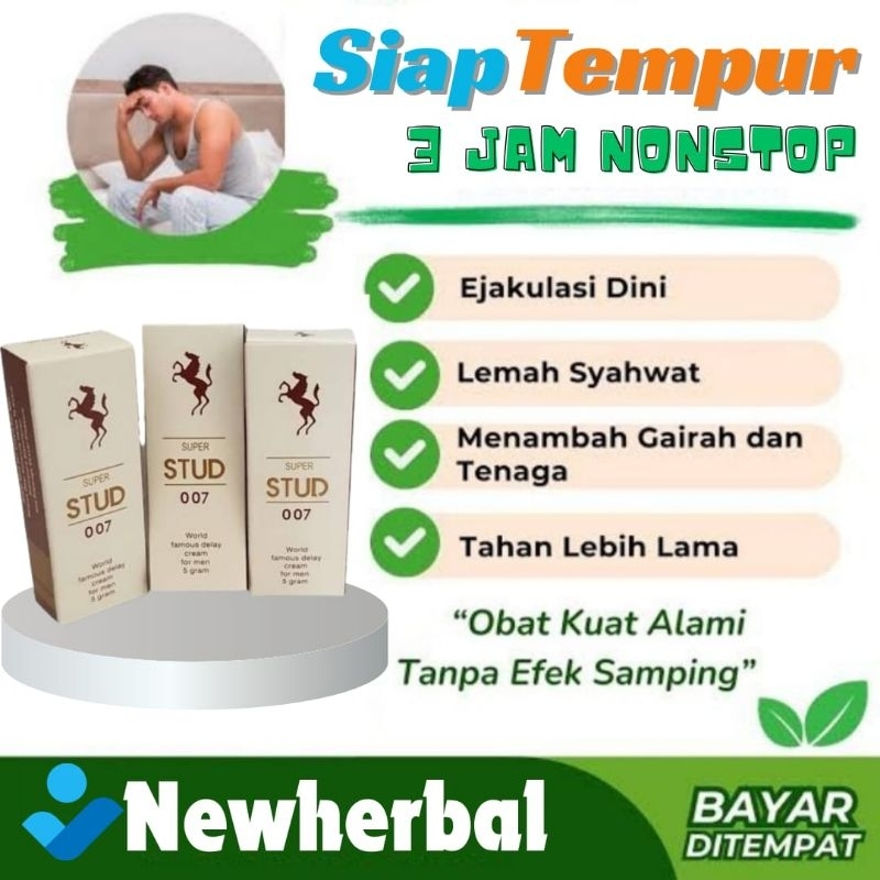 Stud 007 Cream Oles Mengatasi ED BPOM Asli Original