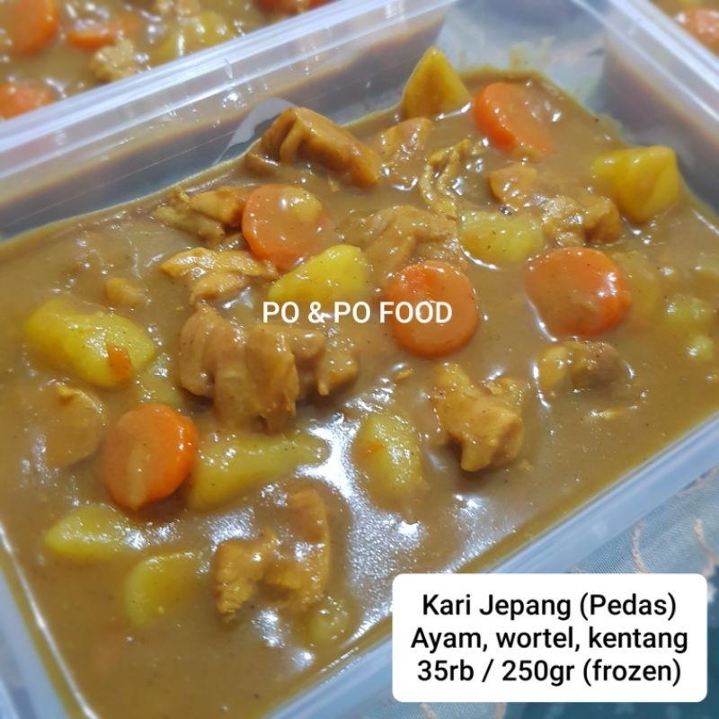 

Kari Jepang 250gr PEDAS | Isi Ayam Wortel Kentang Pedas | Japanese Chicken Curry | Lauk Frozen Praktis | Sayur masakan rumahan home made | Makanan Beku