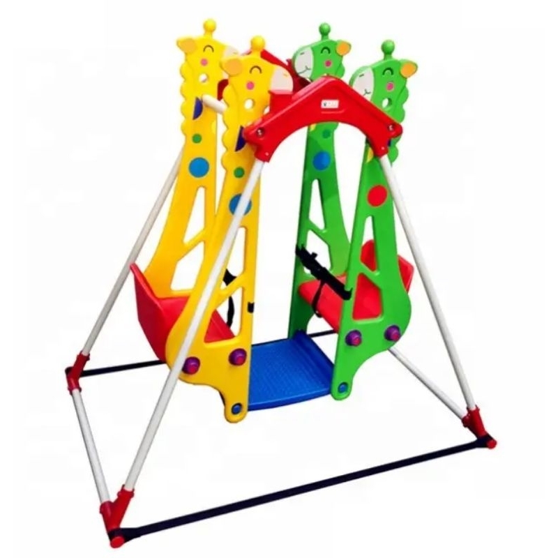 Ayunan Double Swing Jerapah Giraffe Mirip Haenim Popo Swing Mainan Playground Anak