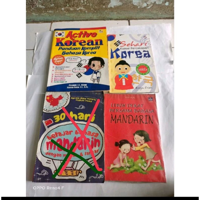 SEHARI KUASAI PERCAKAPAN  KOREA , LEBIH DEKAT BERSAMA BAHASA MANDARIN , ACTIVE  KOREAN PANDUAN KOMPL